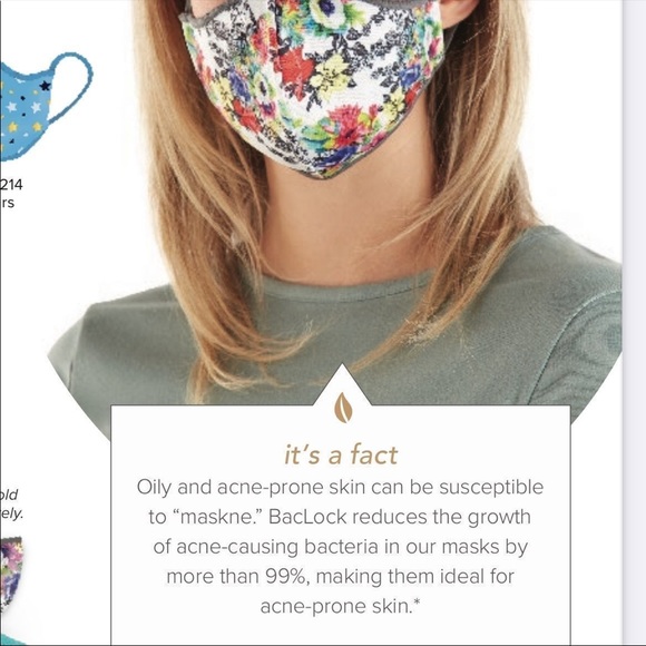 NORWEX Reusable face mask with BacLock gray purple tones NEW - Picture 6 of 6